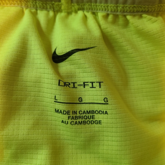 NIKE retro highlighter yellow Run and Swim Shorts - Picture 2 of 4
